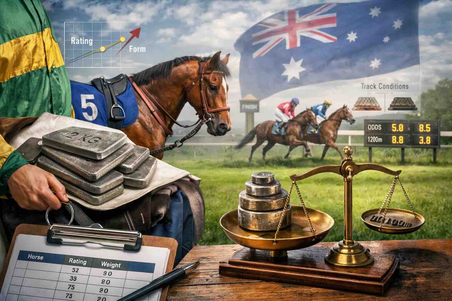 Le système de handicap australien expliqué : comment les poids sont attribués et ce que cela signifie pour les parieurs