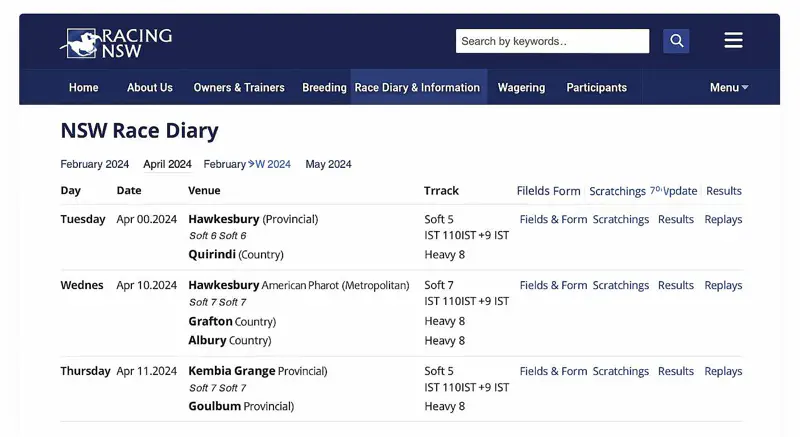 View race fields and form