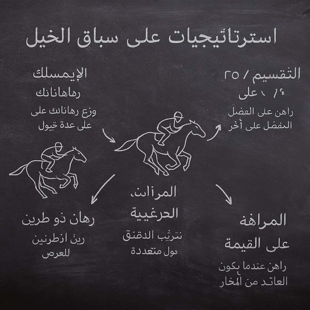 استراتيجيات رهان الخيول موضحة