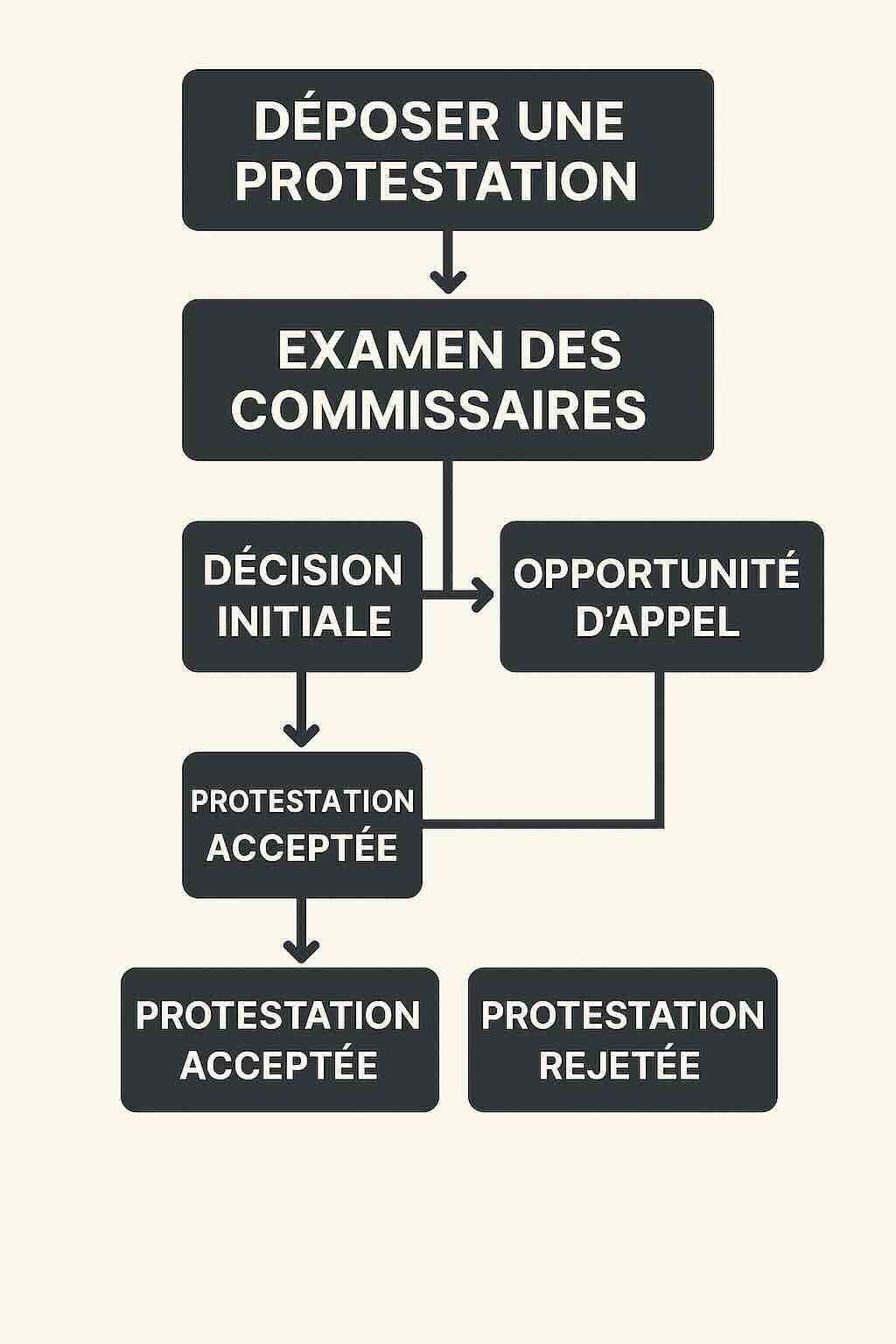 Protest decision flowchart