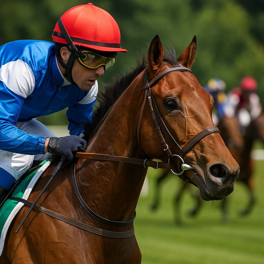 Horse Racing Jockey in Action