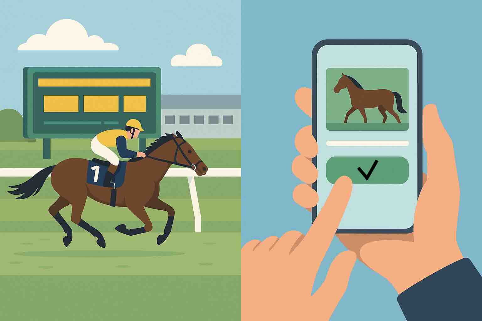 赛场投注 vs 线上马匹投注