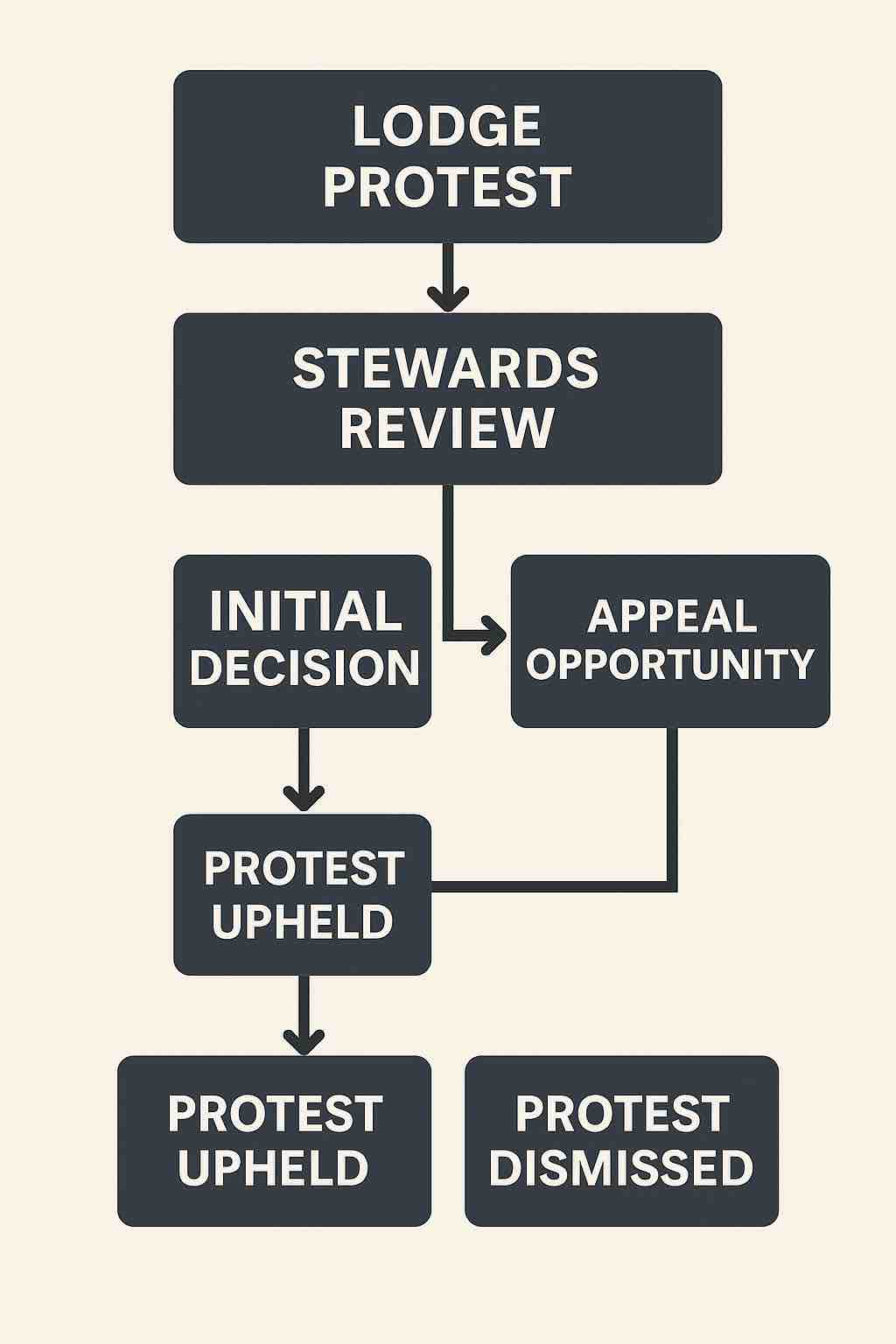 Protest decision flowchart