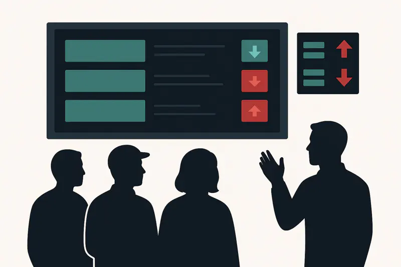 مراهنون يشاهدون المتحركين في سوق سباقات الخيل على لوحة الاحتمالات المباشرة.