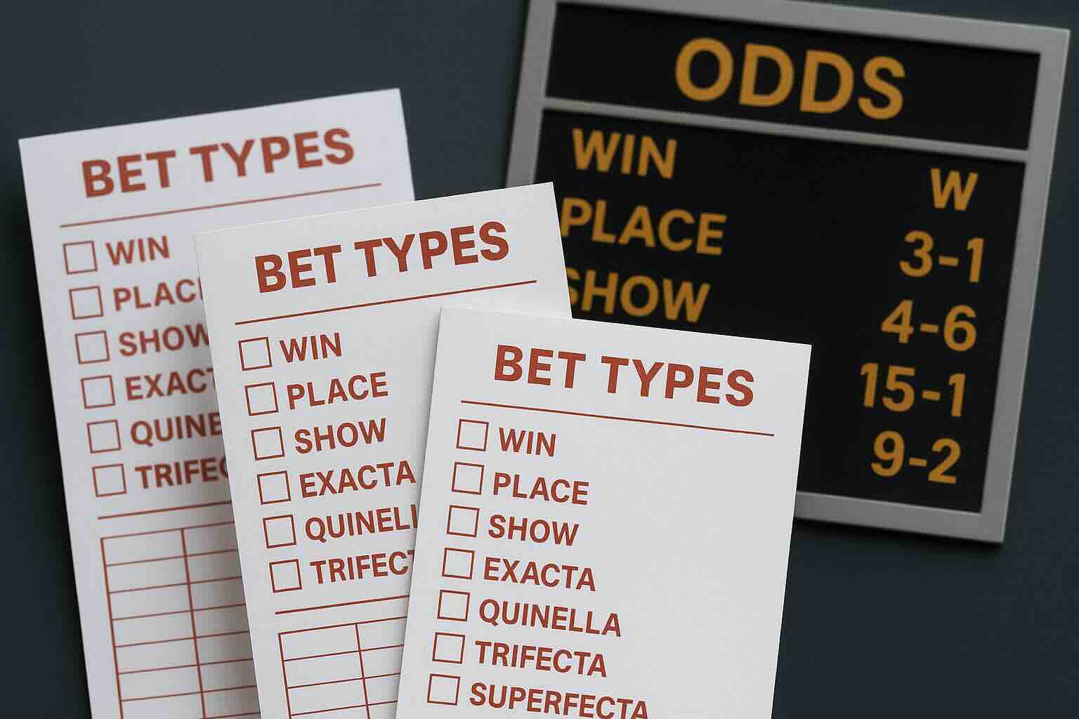 Horse Racing Bet Types